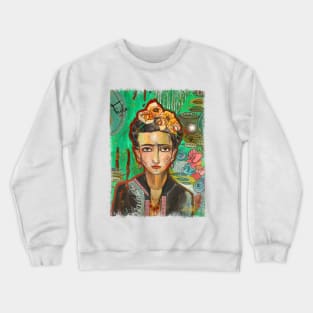 Frida Kahlo Tribute Crewneck Sweatshirt